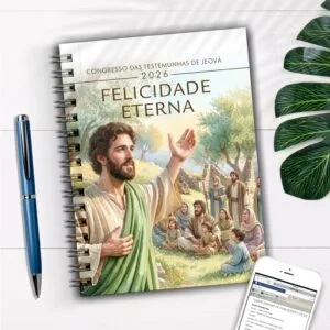 Arquivo Encadernação Caderno de Anotações Congresso Felicidade Eterna 2026 SEM TEMA - Unissex