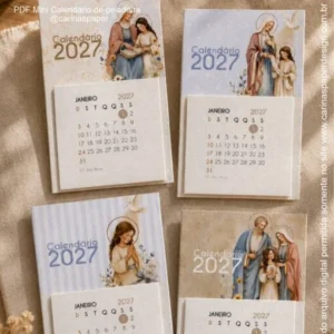 Arquivo Calendário Imã de Geladeira 2027 Santana e São Joaquim 2027