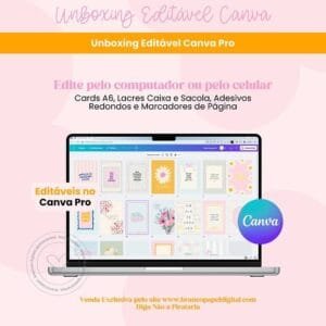 Projeto Digital Unboxing Editável Canva
