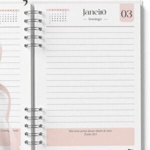Arquivo Agenda Feminina Neutra para Imprimir | 1 Dia por Página 2027 com Horários e Versículos