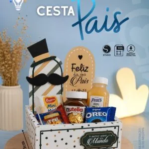molde cesta cafe dia dos pais