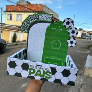 molde cesta futebol dia dos pais