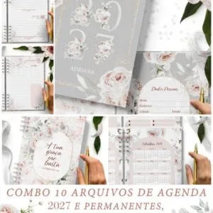 Arquivo Combo 10 Agendas 2027 e Permanente COM e SEM VERSÍCULOS e HORÁRIOS Believe