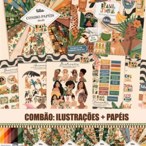 Brasil Tropical - Combão Ilustrações + Papéis (Tita)