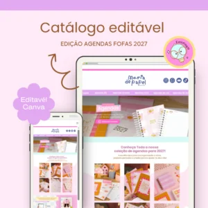 Catálogos Editáveis no Canva