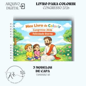 Arquivo Digital Livro de Colorir Infantil Congresso Felicidade Eterna