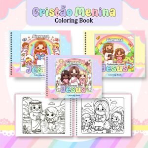 Livro de Colorir Cristã Menina