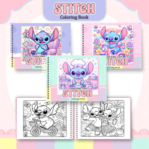 Livro de Colorir Stitch Menina