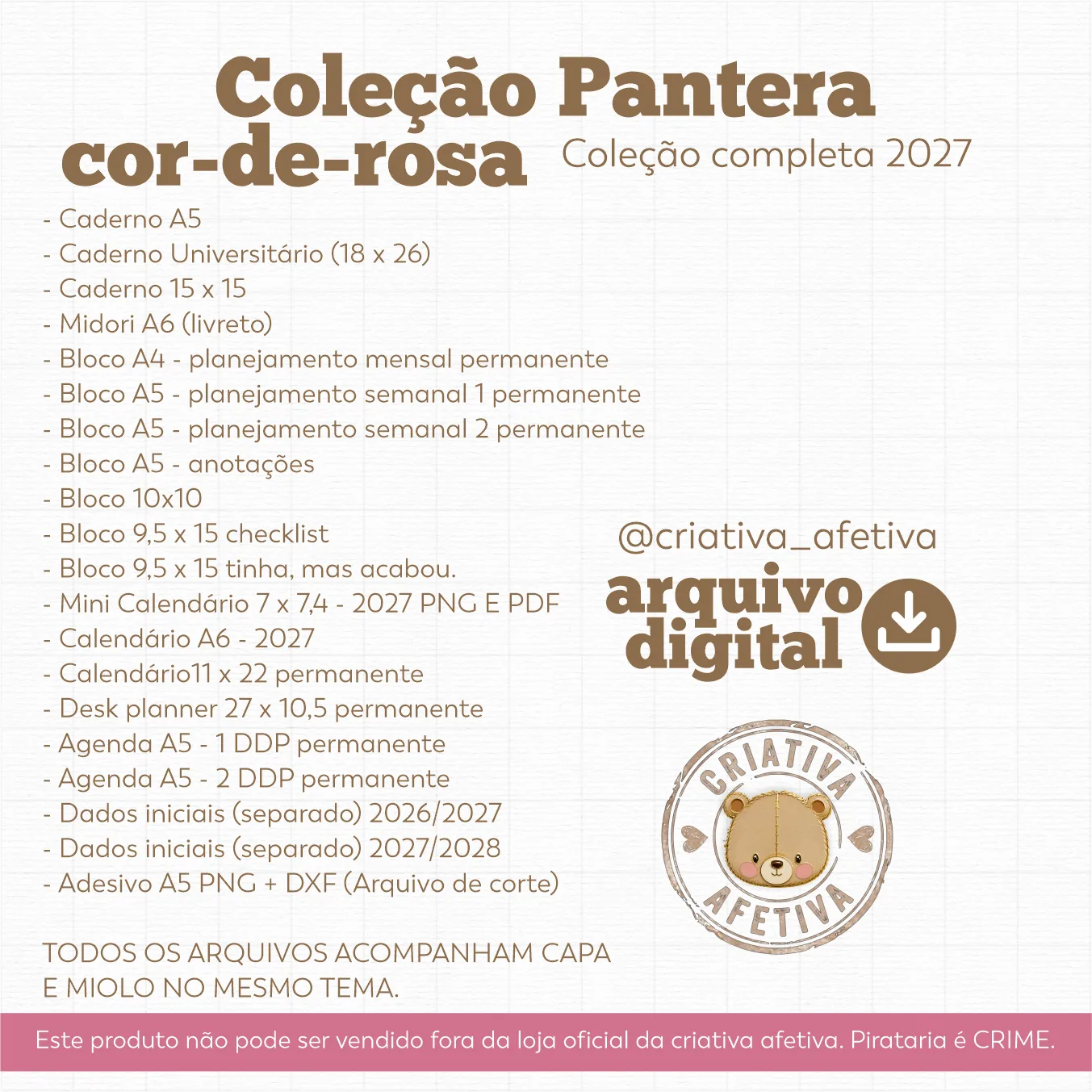 Pantera Cor de Rosa – Coleção Completa Encadernação 2027 - Imagem 4
