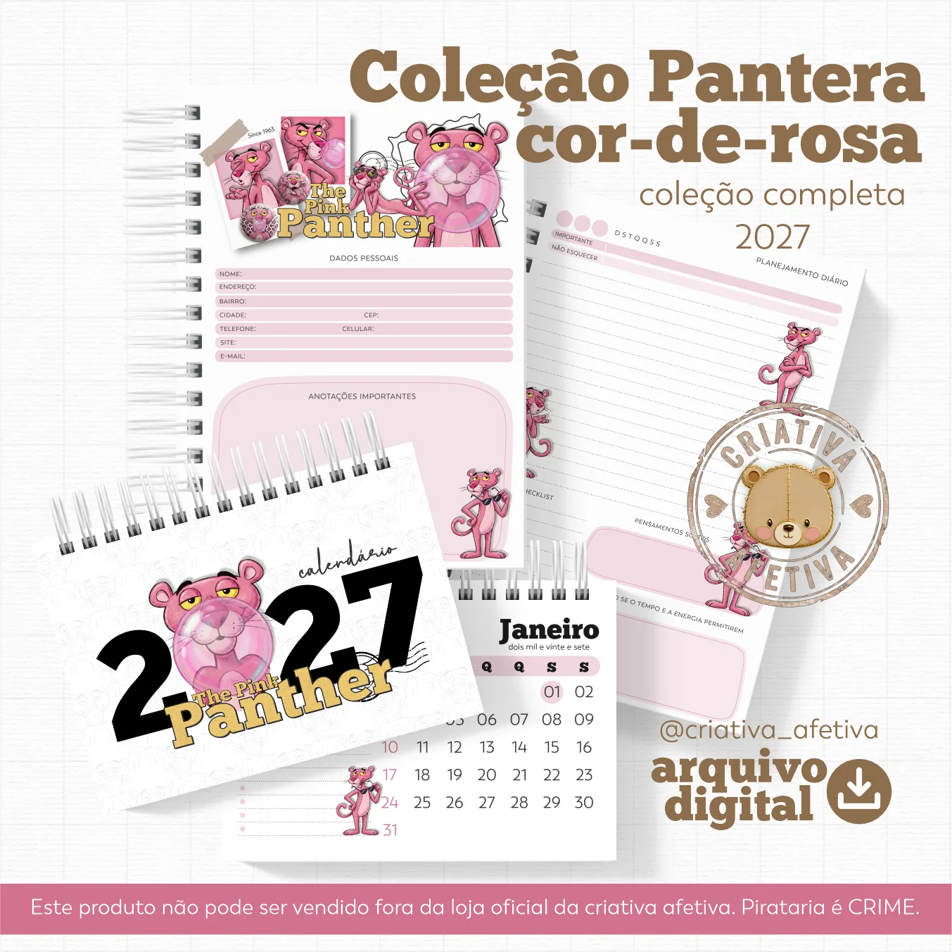 Pantera Cor de Rosa – Coleção Completa Encadernação 2027 - Imagem 2
