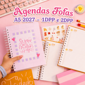 Arquivo Digital Agendas Fofas 2027 A5 1 e 2 dias por página