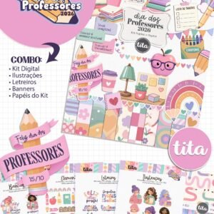 Dia dos Professores 2026 – Combo Ilustrações e Papéis