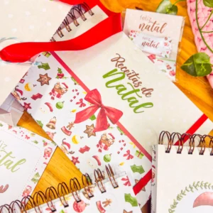 KIT NATAL CADERNO DE RECEITAS