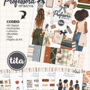 Professora Criativa 2026 - Combo Ilustrações e Papéis (Tita)