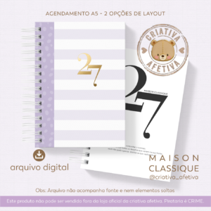 Agendamento A5 – Maison Classique 2027