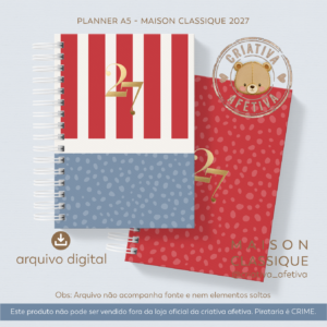 Planner A5 – Maison Classique 2027