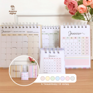 Calendários de mesa 2027 - 4 tamanhos